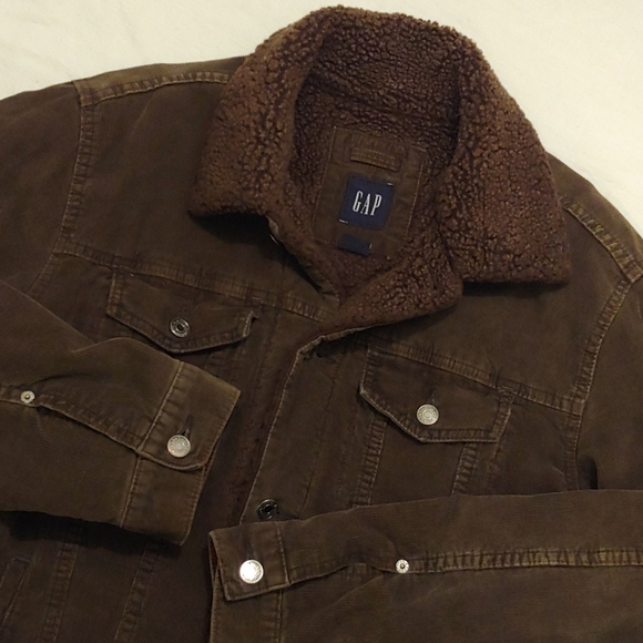 GAP Other - GAP Brown Corduroy Jacket W/ Faux Wool Lining